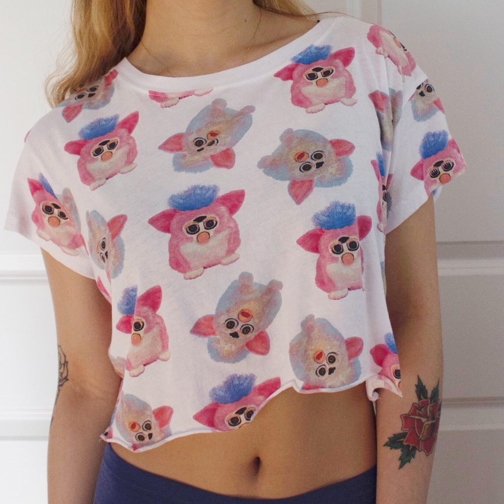 H&M FURBIES CROP TOP
